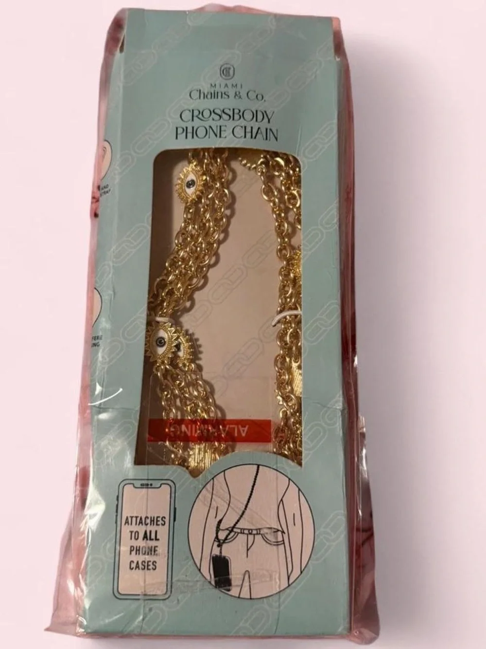 Gold Crossbody Phone Chain